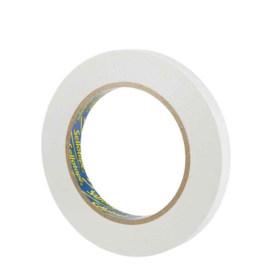 Sellotape Double Sided Tape | Mounting Tape With Easy Peel & Solid Grip| Clear | 12mm x 33mm