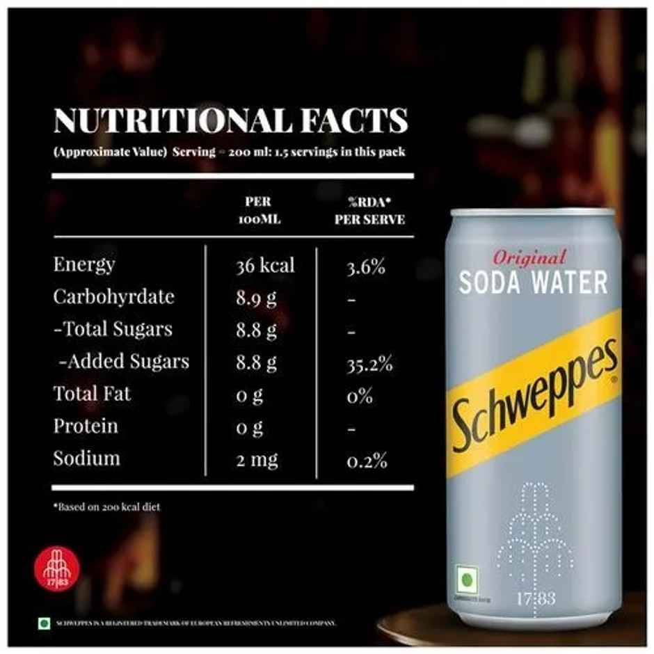 Schweppes Soda Water | Carbonated Water | Soda Water | The Coca-Cola Company