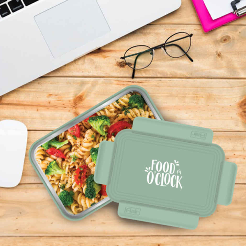 FLAIR Trendy DLX Insulated Lunch Box Large 900 ML (Green)