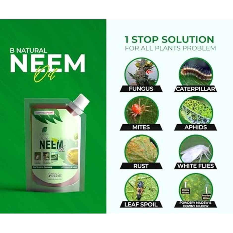 Chipku Pure Cold Pressed Water Soluble Neem Oil 200Ml With Empty Spray Bottle