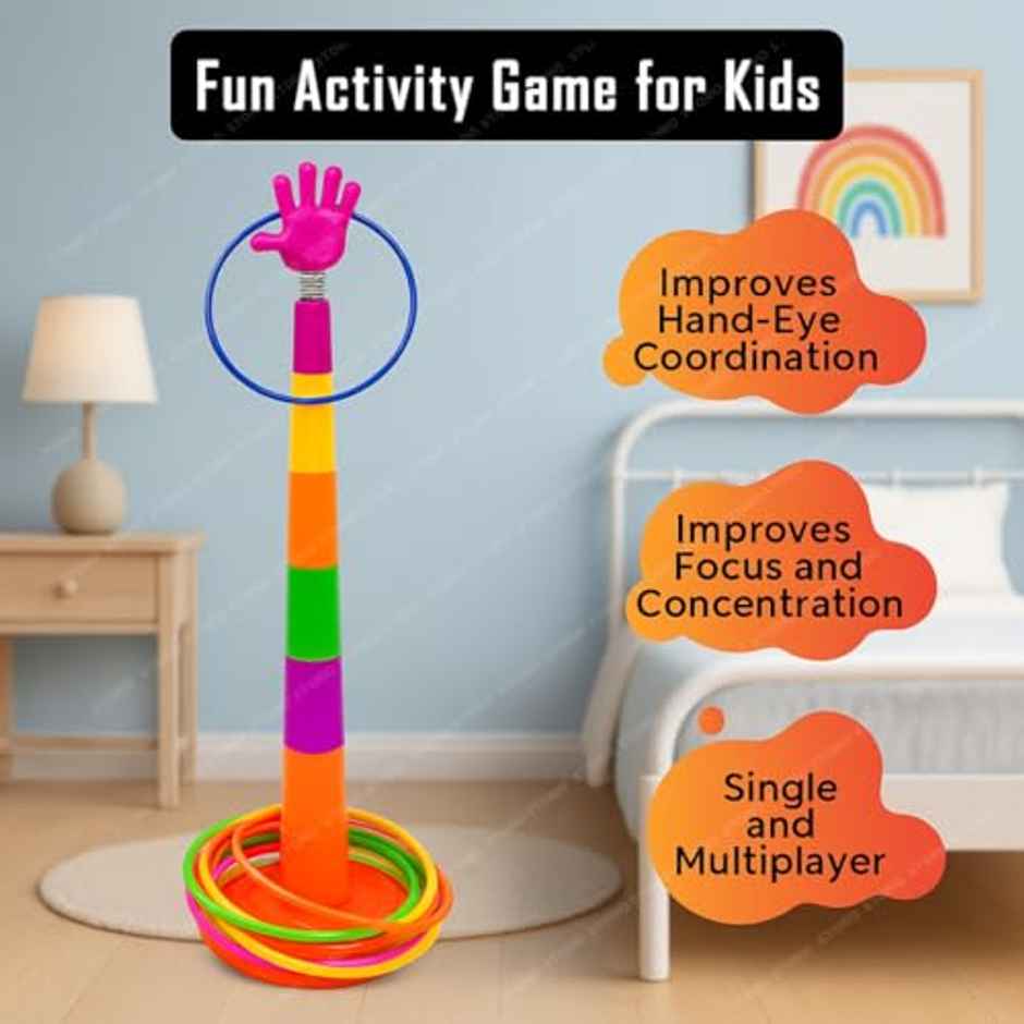 Storio 2-in-1 Ring Toss Game | Indoor Outdoor Fun Activity Game