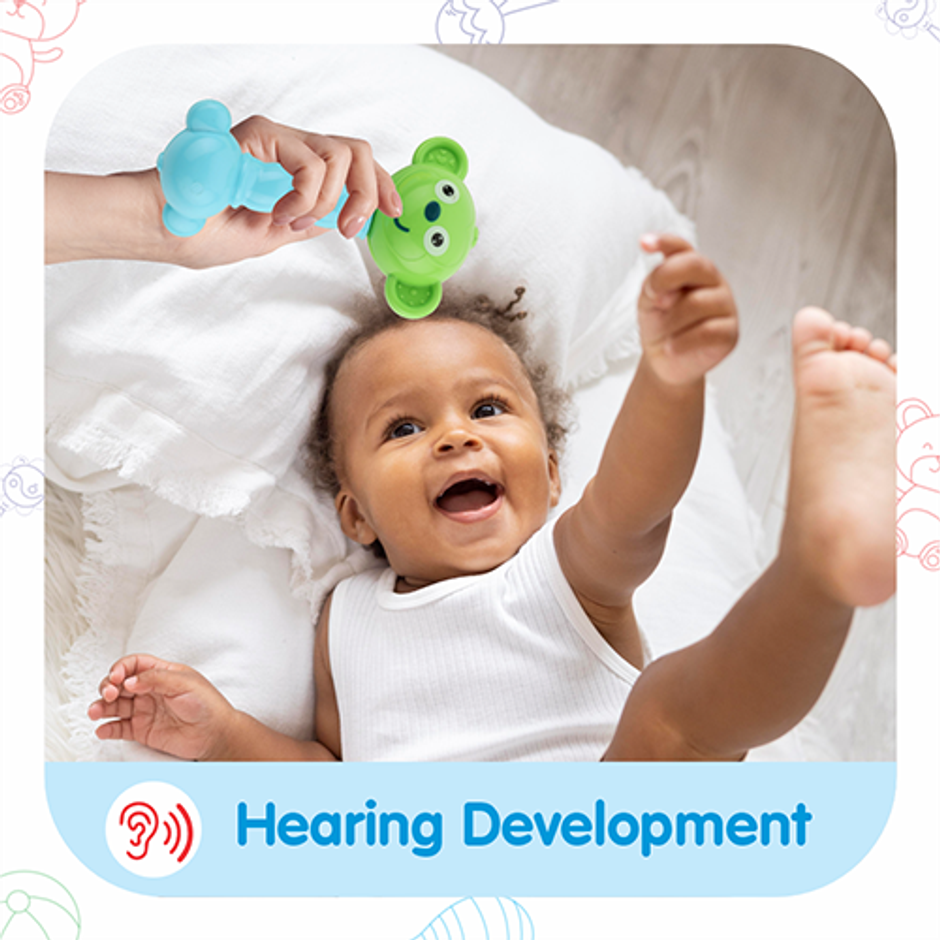 Aditi Toys 5-Piece Baby Rattle Set - Safe, Colourful, 100% BPA Free, Non-Toxic, Infant Grab, Age 0 -6M