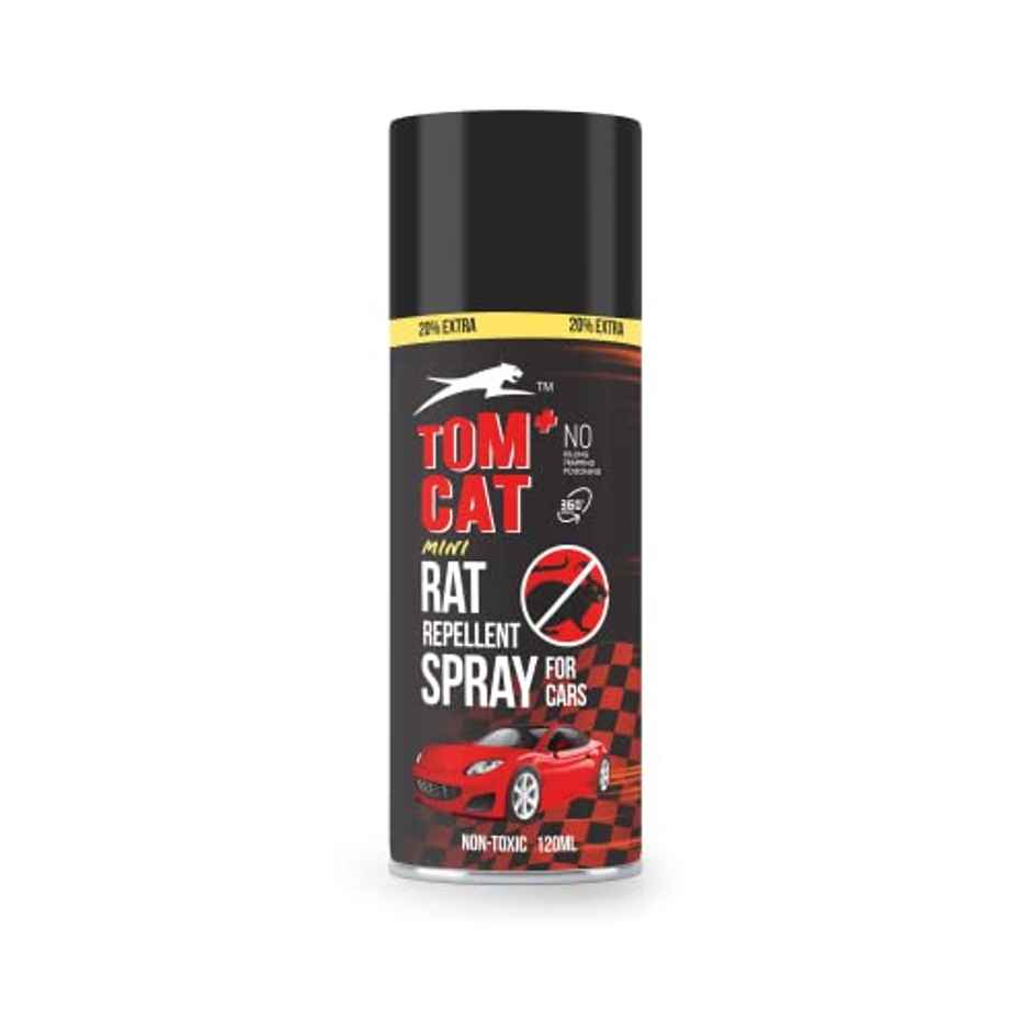 Tom Cat Rat Repellent Spray For Cars | Protect Wires in Car, Bike and Outdoor Utilities