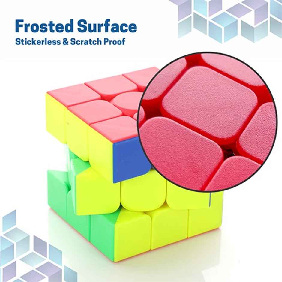 Aditi Toys 3x3 Cube for Kids, Speed Cube Puzzle for Kids & Adults, Stickerless Speed Cube - Age 6 Y+