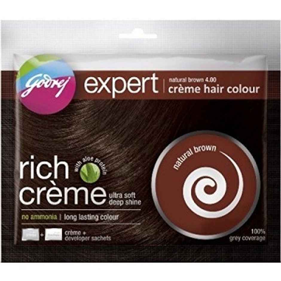 Godrej Expert Creme Hair Natural Brown Colour