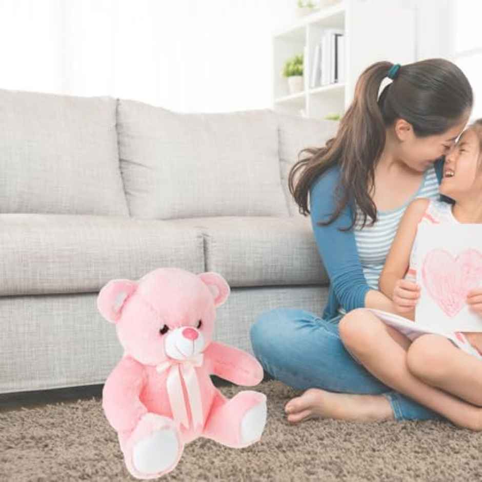 Storio Toy Cute Huggable Teddy Bear | Pink - 30 cm