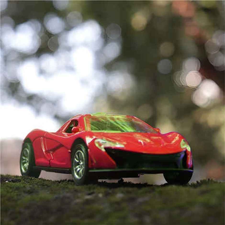 Aditi Toys Die-Cast Car with Sound, Lights, Open & Close Doors, Pull Back Action - Age 3+ |Red