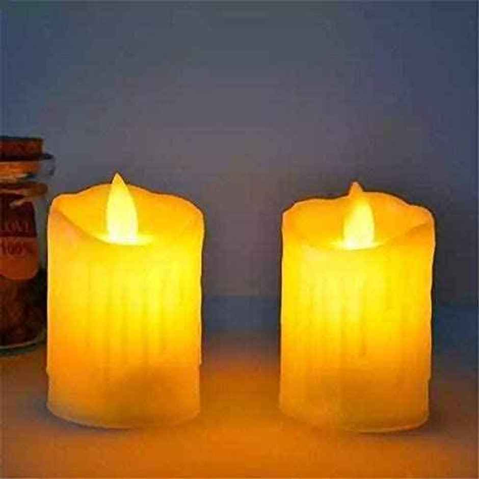 Hashwow Acrylic Dancing Tealight LED Candles for Home Decor Ideal for Lobby, Living Room, Bedroom