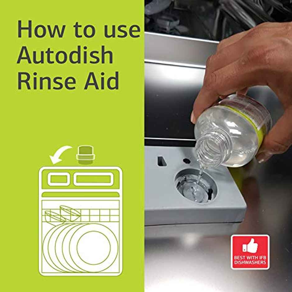 Ifb Essentials Sensora Dishwasher Freshener (1pc) & Ifb Essentials Autodish - Rinse Aid (200ml) Combo