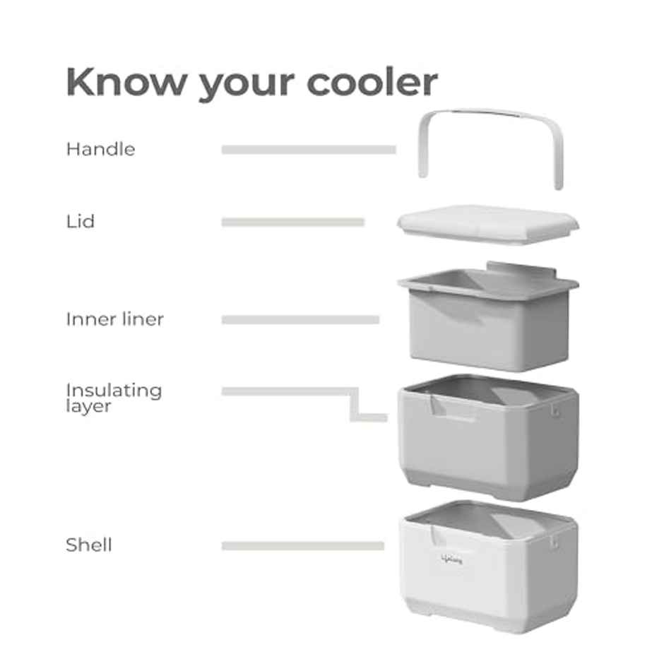 Lifelong Insulated Chiller Ice Box | 6 L | BPA-Free | For Travel, Parties, Bar & Medical Use
