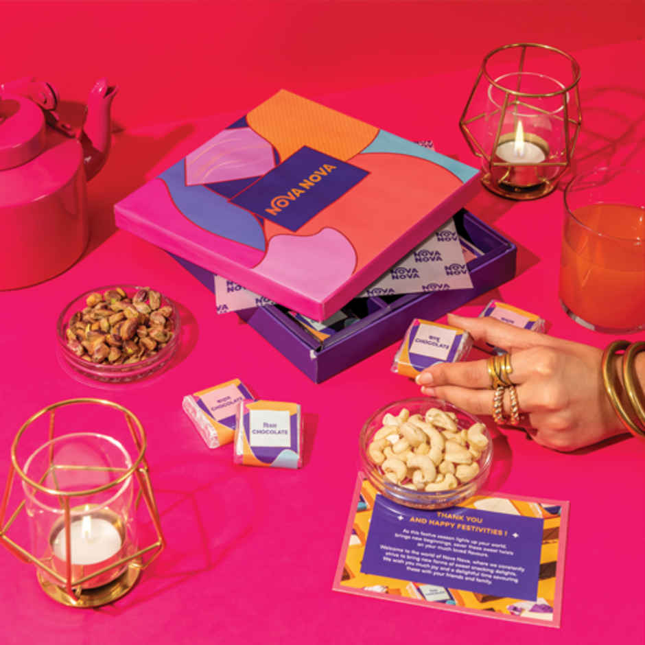 Nova Nova Chocolate Barfi Gift Box Combo