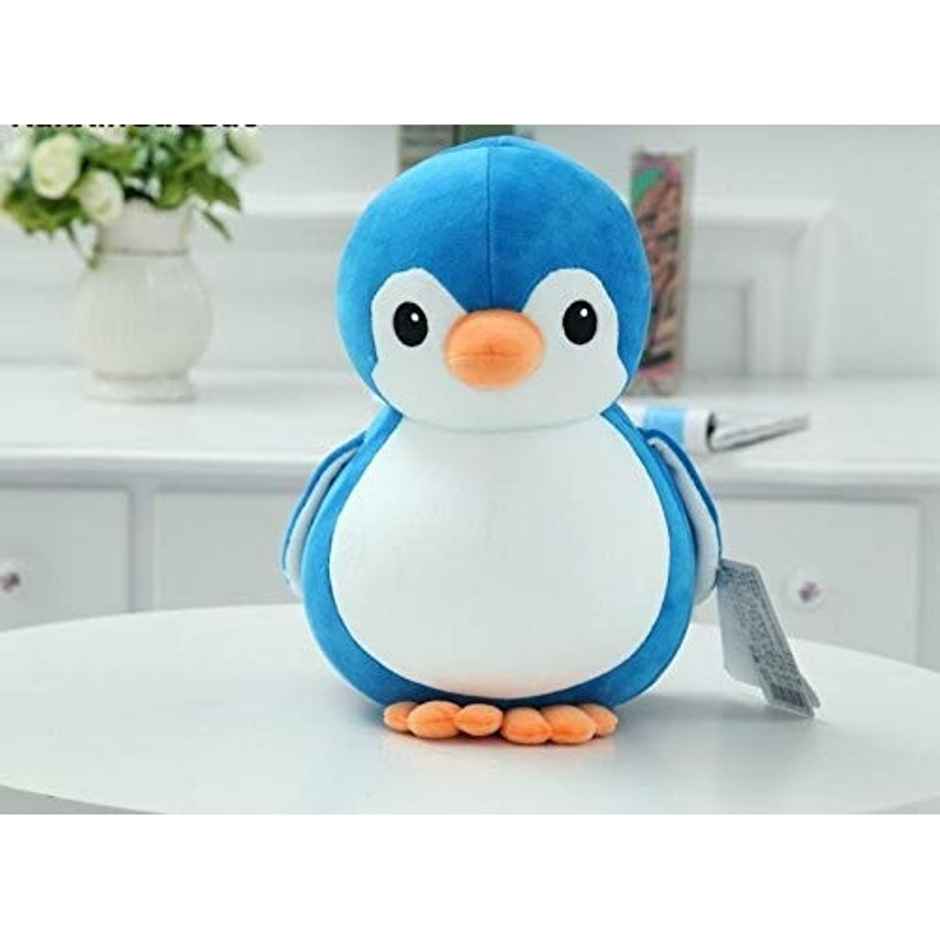 DearJoy Penguin Soft Toy - Blue, 25 cm