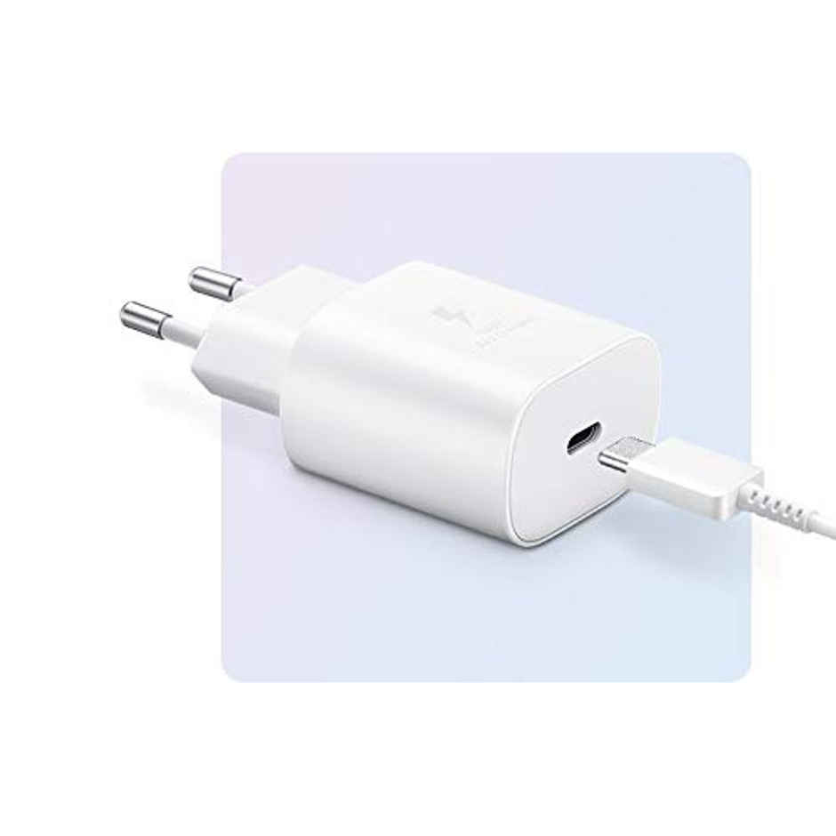 Samsung Original 25W Single Port Type-C Fast Charger - White (Cable Not Included)