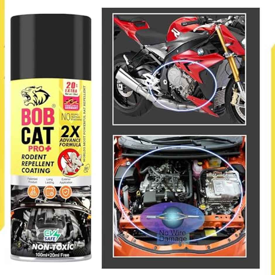 Shadow Securitronics Bob Cat Highly Effective No Entry Rat Repellent Spray for Cars