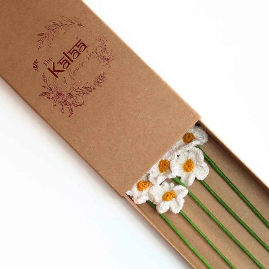 Primrose Flowers Set Of 5 Gift Box | The Kalaa Store