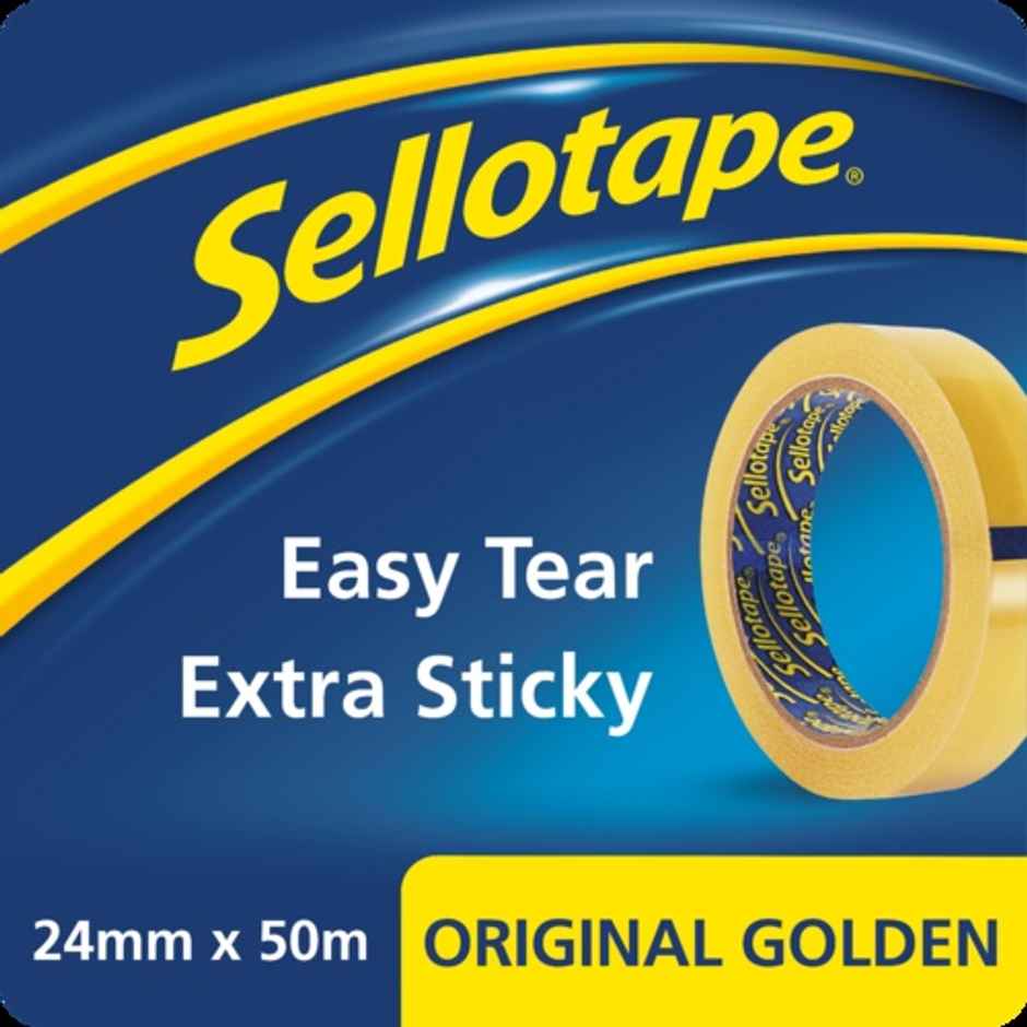 Sellotape Original Tape | Tear By Hand | Ideal For Wrapping Presents | Sealing Boxes | 24mm x 50m
