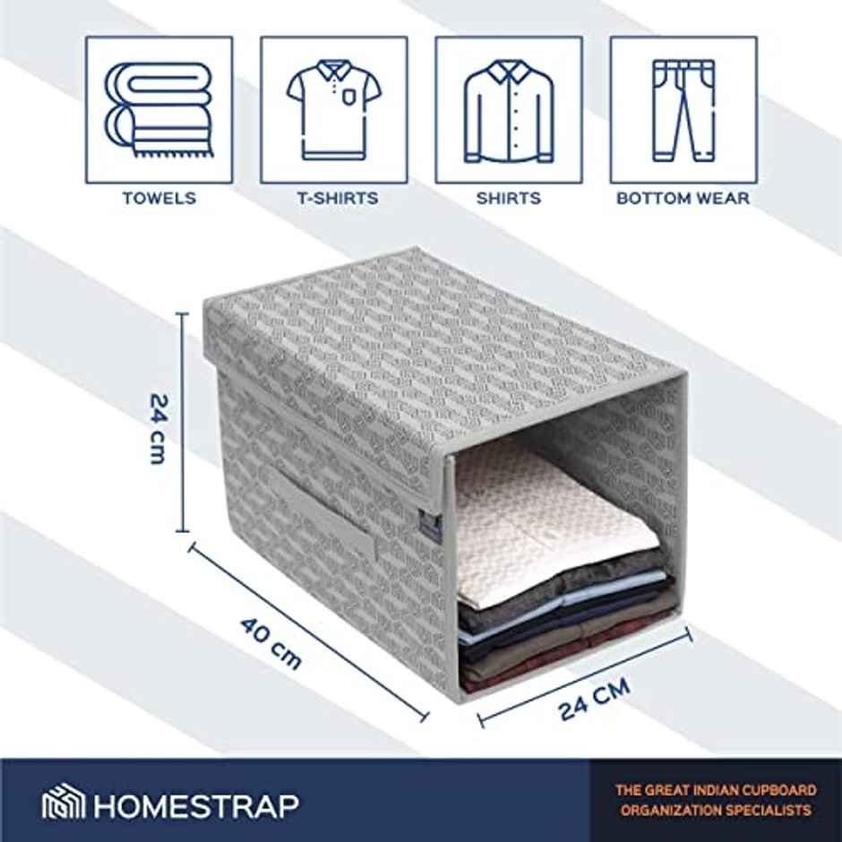 Homestrap Shirt Stacker With Lid - Grey