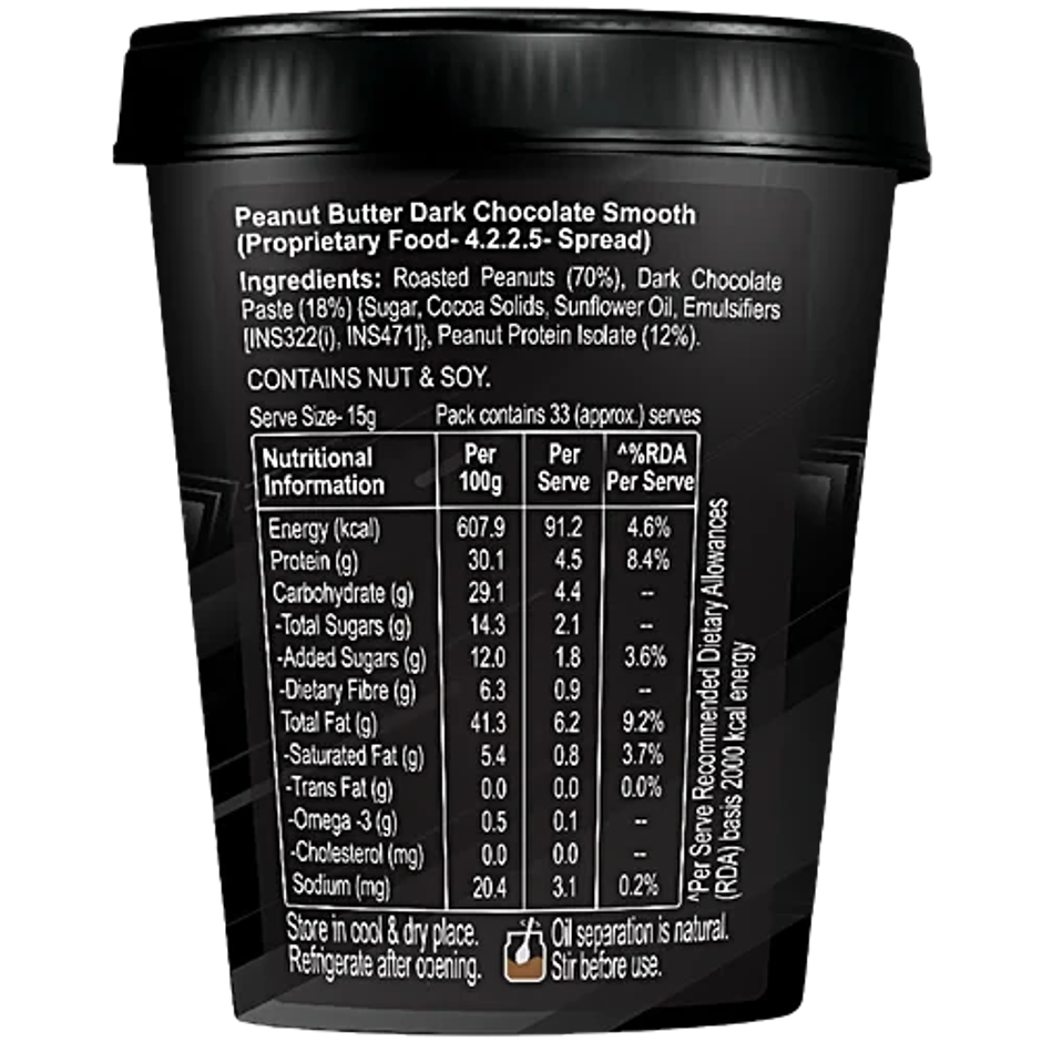 Dr. Oetker Fun Foods High Protein Peanut Butter Dark Chocolate Smooth