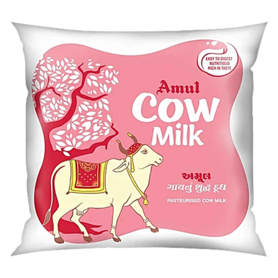 Amul Fresh Cow Milk (Pouch) Combo