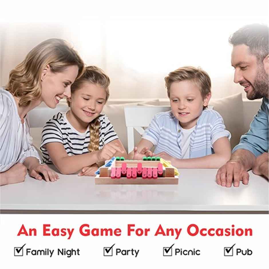 Aditi Toys Tabletop Shut The Box - Fun Wooden Dice Game for Kids 5+ to Improve Math & Motor Skills