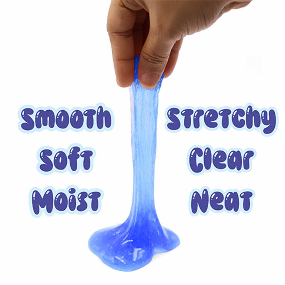 Aditi Toys Glitter Scented Slime Kit, Soft, Non-Sticky, Non-Toxic, Age 5+ | Blue