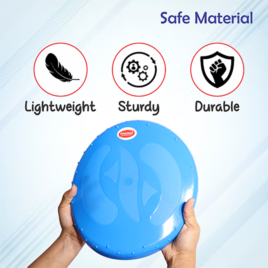 Aditi Toys Flying Disc Frisbee Picnic, Beach for Kids & Adults - Outdoor Game, Red/Blue