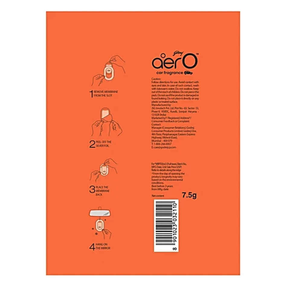 Godrej Aer Orange Punch Hanging Car Freshener