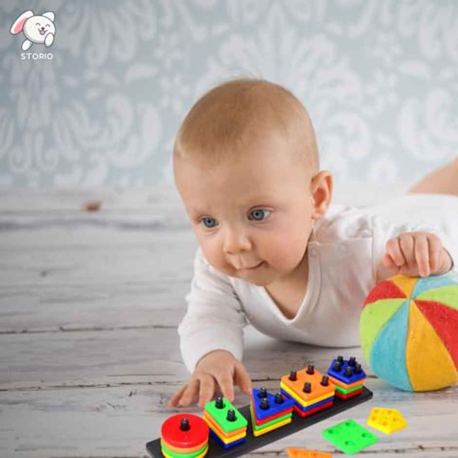 Storio Geometric Angle Blocks | Sorting & Stacking Learning Toy