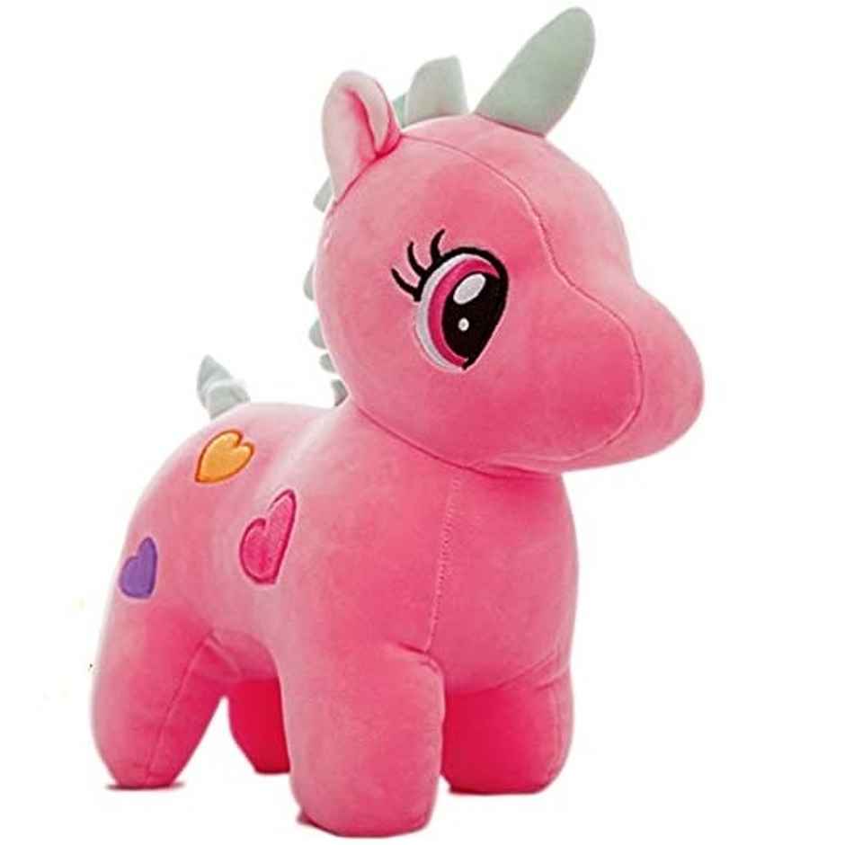 DearJoy Unicorn Plush Soft Toy - Pink, 25cm