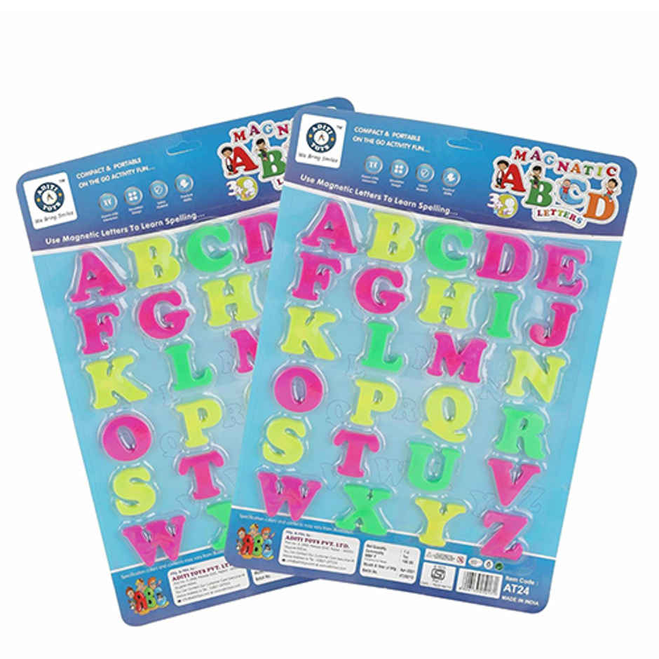 Aditi Toys Magnetic Learning Alphabet Letters - Capital ABCD Magnetic Letter Symbol Set for Kids 3+
