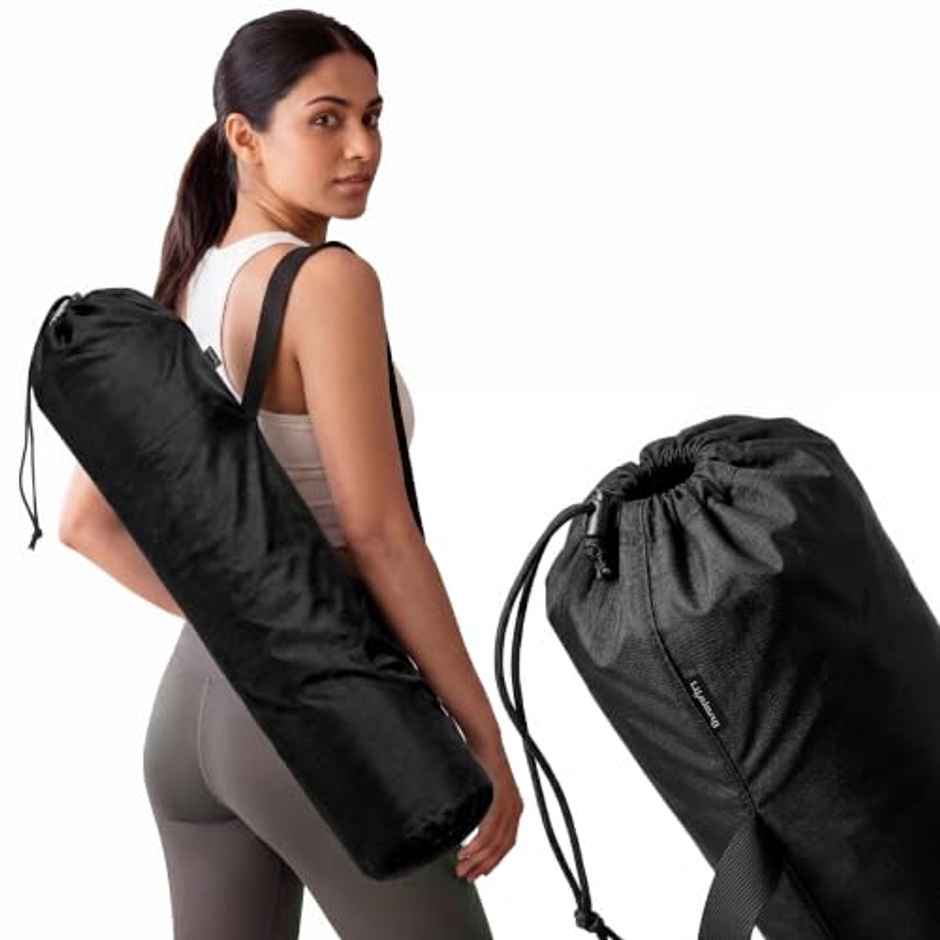 Lifelong Yoga Mat Carry Bag | Polyester | Black