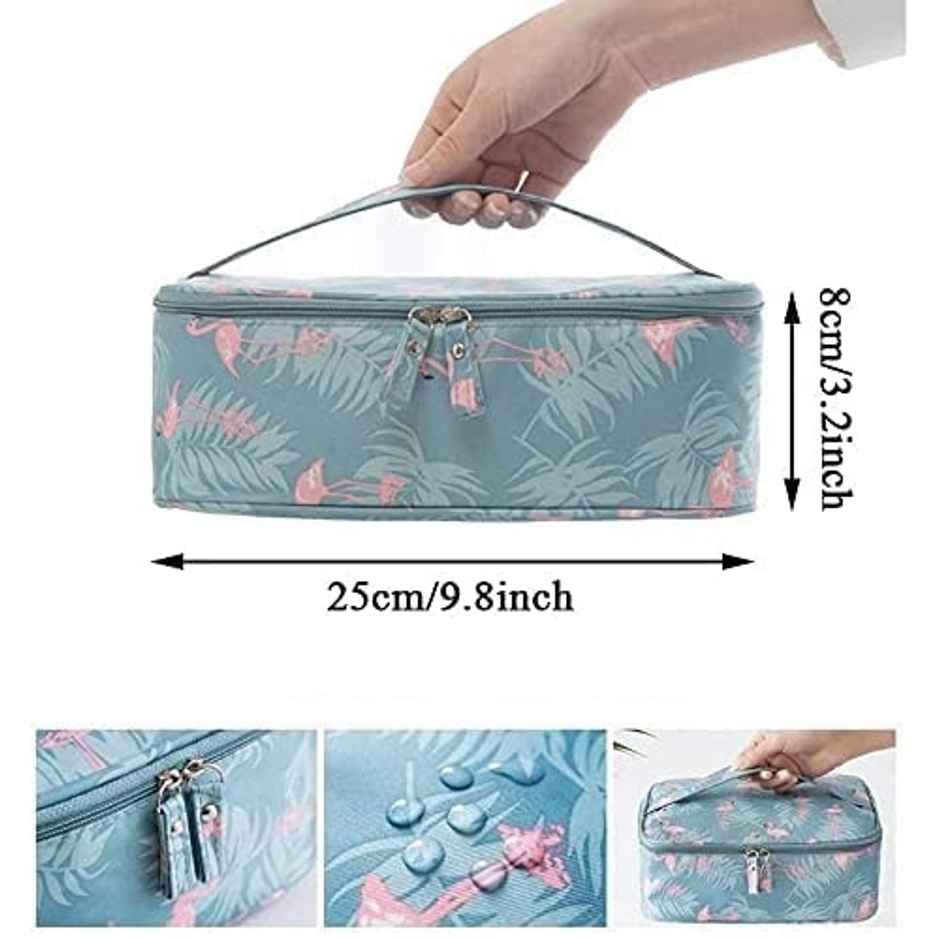 Bronson Professional Portable Dividers Travel Cosmetic Bag Organizer With Make Up Pouch