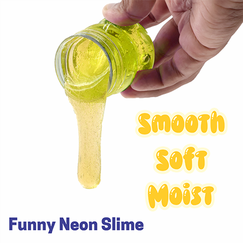 Aditi Toys Glitter Scented Slime Kit, Soft, Non-Sticky, Non-Toxic, Age 5+ | Yellow