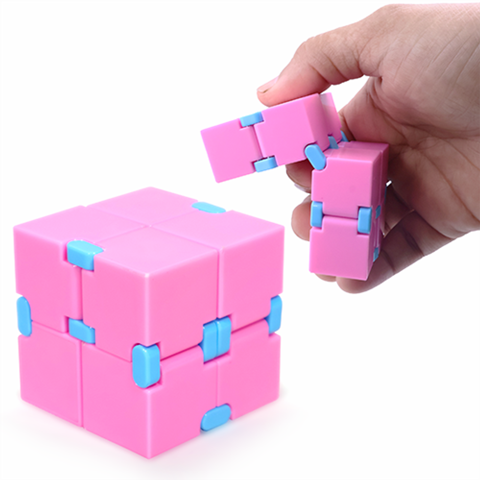 Aditi Toys Fidget Cube for Anxiety Relief-Durable & Safe, ABS Plastic Safe Material Age 3+ | Pink