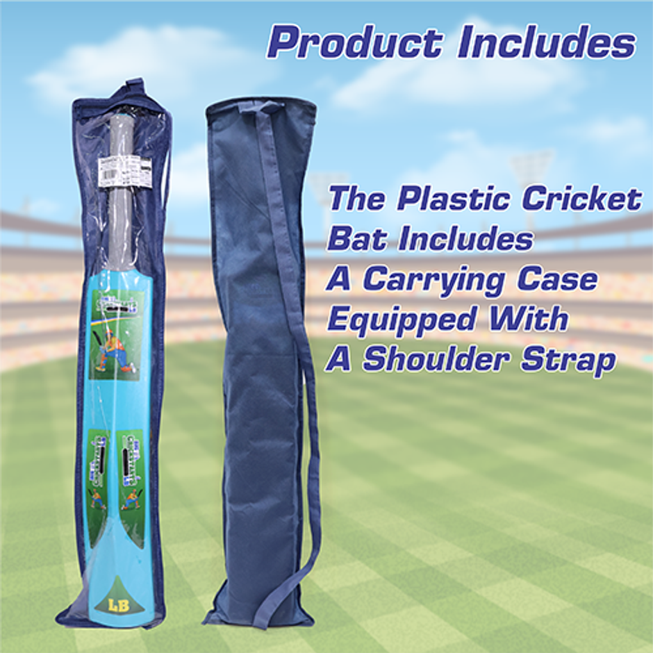 Aditi Toys Big Turf Cricket Bat, for Kids & Adults 15+ | Indoor/Outdoor | Blue - 34.5 in