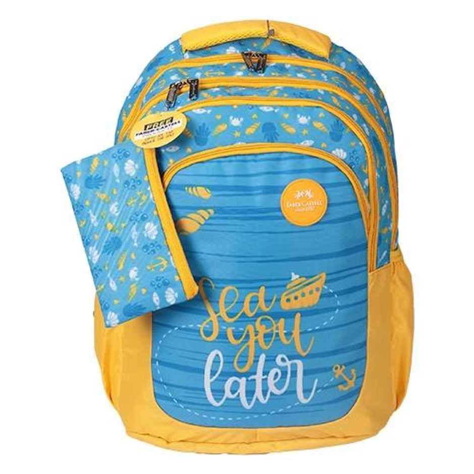 Faber-Castell School Bag- M2- See You Later- 9Yrs+ Skyblue