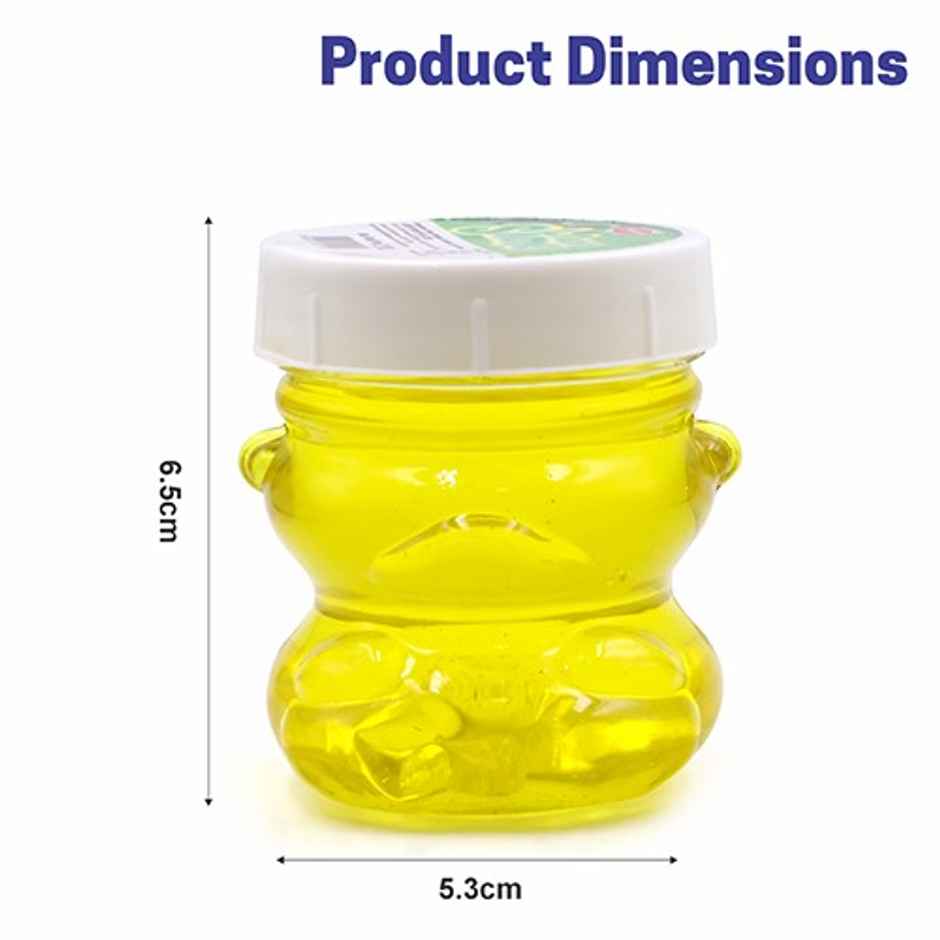 Aditi Toys Glitter Scented Slime Kit, Soft, Non-Sticky, Non-Toxic, Age 5+ | Yellow