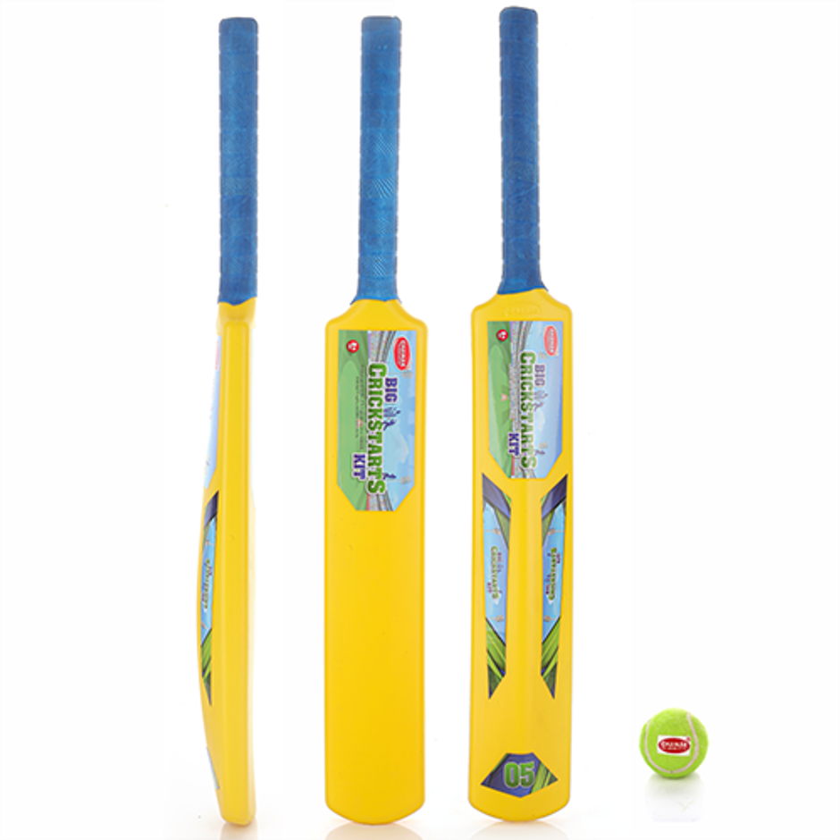 Aditi Toys Big Cricket Kit for Kids - Includes 1 Bat & 1 Ball for Indoor and Outdoor Play, 5+