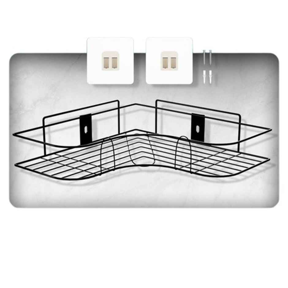 Lorazzo Classic Bathroom Corner Shelves - Self Adhesive Without Drill