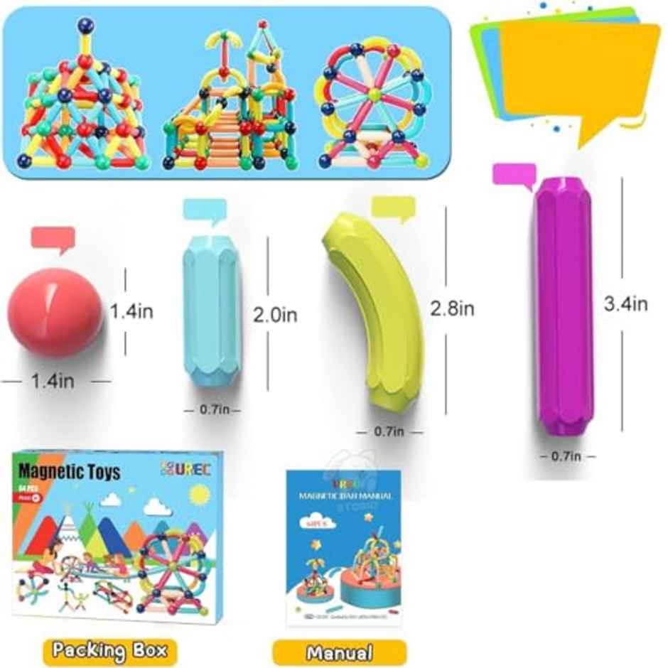 Storio Magnetic Building Blocks/Sticks Kids Toys