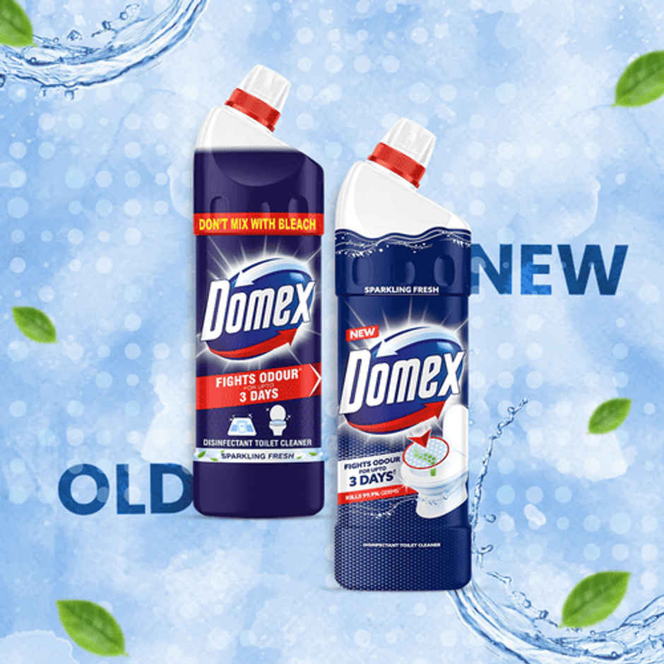  Domex Sparkling Fresh Toilet Cleaner | Fights Odour for Upto 3 Days