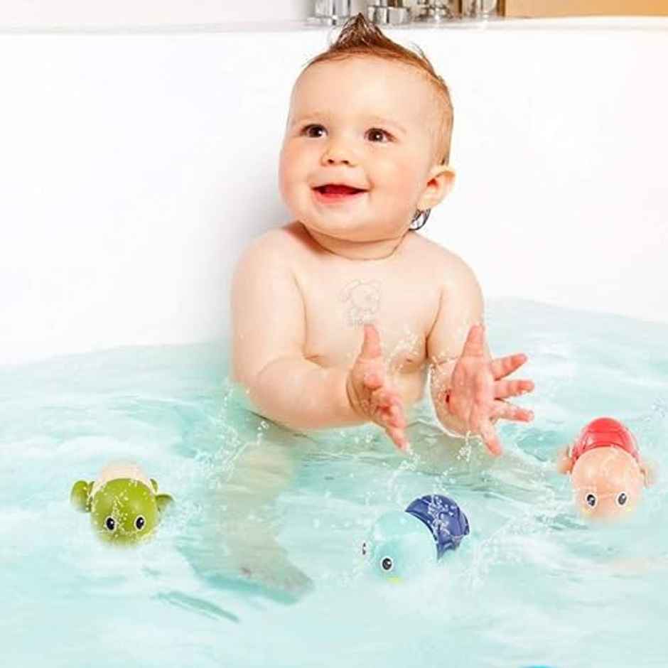 Storio Cute Swimming Baby Water Bath Toys For Toddlers | Turtle Toy