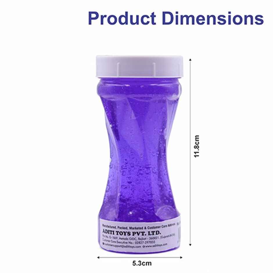 Aditi Toys Glitter Scented Slime Kit, Soft, Non-Sticky, Non-Toxic, Age 5+ | Blue