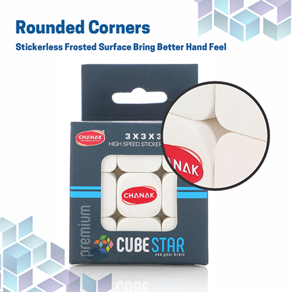 Aditi Toys 3x3 Cube for Kids, Speed Cube Puzzle for Kids & Adults, Stickerless Speed Cube - Age 6 Y+