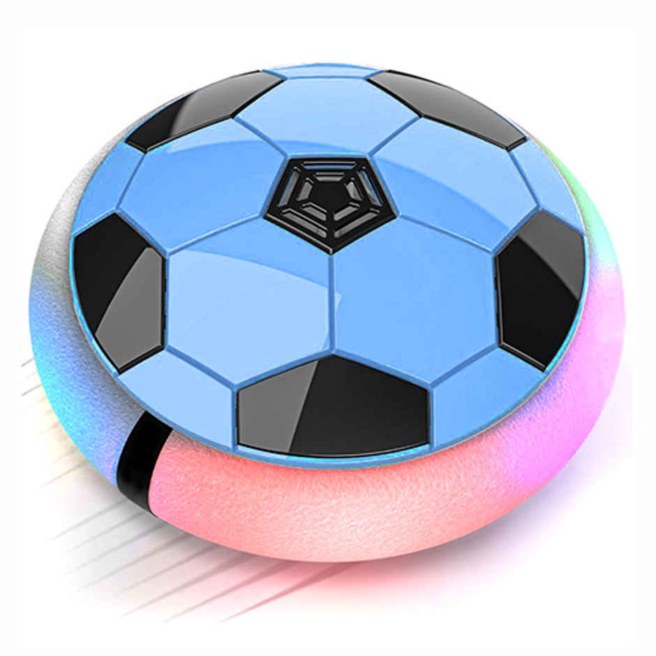 Aditi Toys Air Hover Soccer Light-Up Floating Ball with Soft Foam Bumper Indoor/Outdoor-Age 3+, Blue