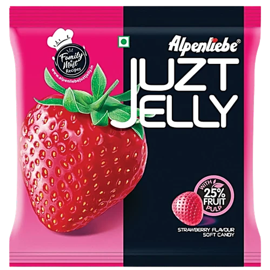 Alpenliebe Juzt Jelly Strawberry Flavour Pouch