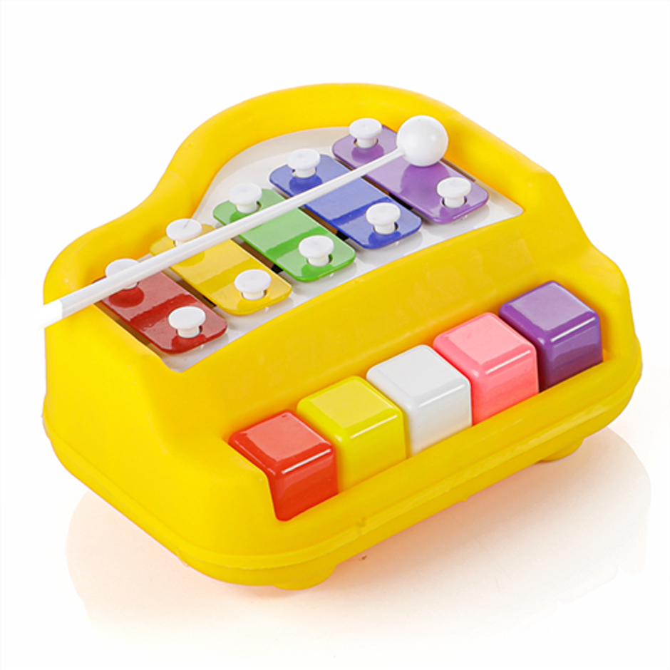Aditi Toys Plastic Musical Piano Xylophone for Kids, Non-Toxic Suitable for Above 3 Years | Yellow