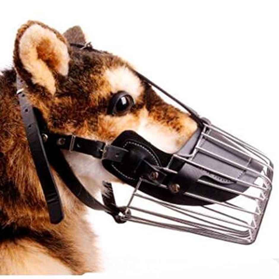 Pets Empire adjustable strap mouth cover, Small size wire muzzle for dogs