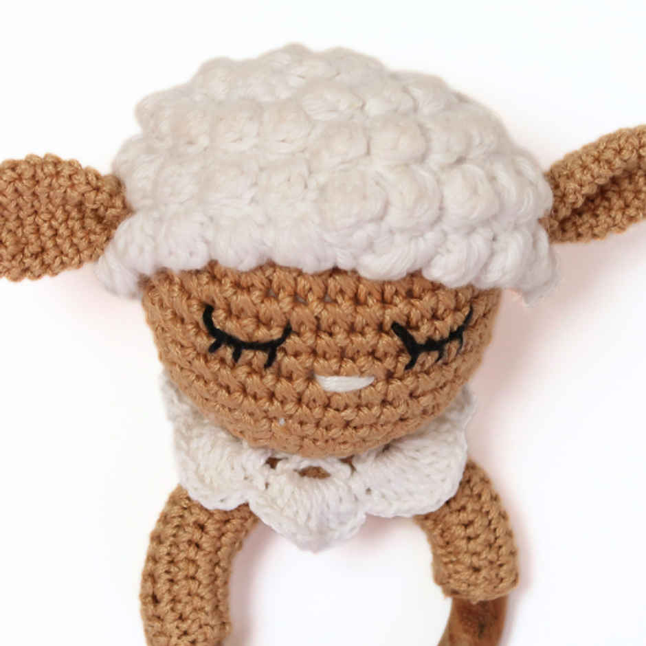 The Kalaa Store Handcrafted Sheep Rattle