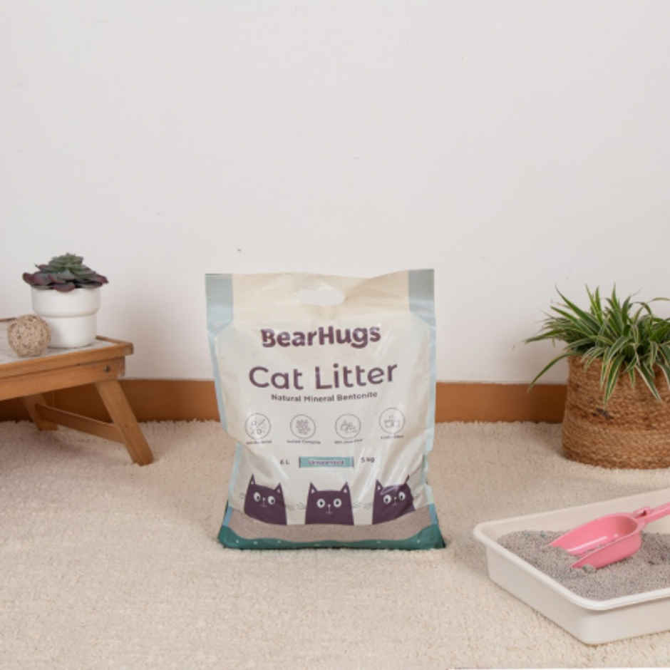 BearHugs Bentonite Cat Litter - Unscented Combo